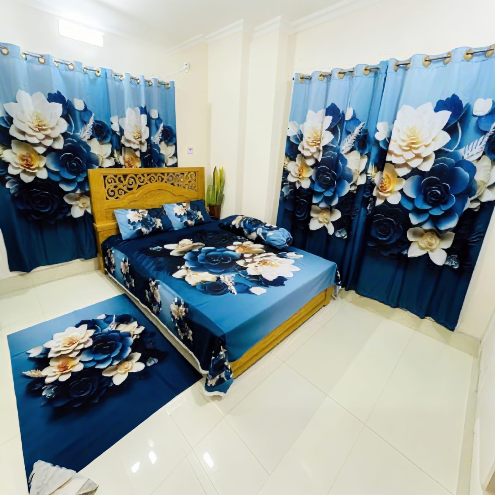 Water Proof China Premium 3D Design Bed Sheet King Size (7.8ft/6.8ft ) Code : 11399