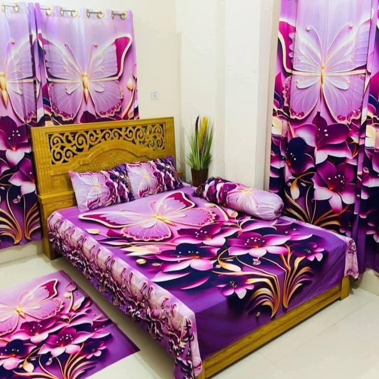 Water Proof China Premium 3D Design Bed Sheet King Size (7.8ft/6.8ft) Code : 11396. ডেলিবারি চার্জ ফ্রি