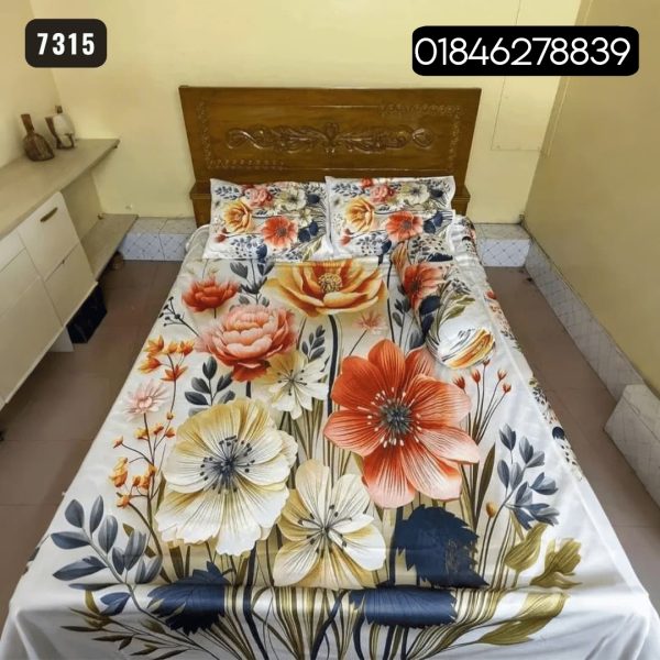 China Premium 3D Design Bed Sheet -7315