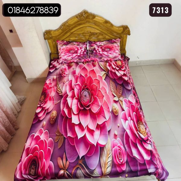 China Premium 3D Design Bed Sheet -7313