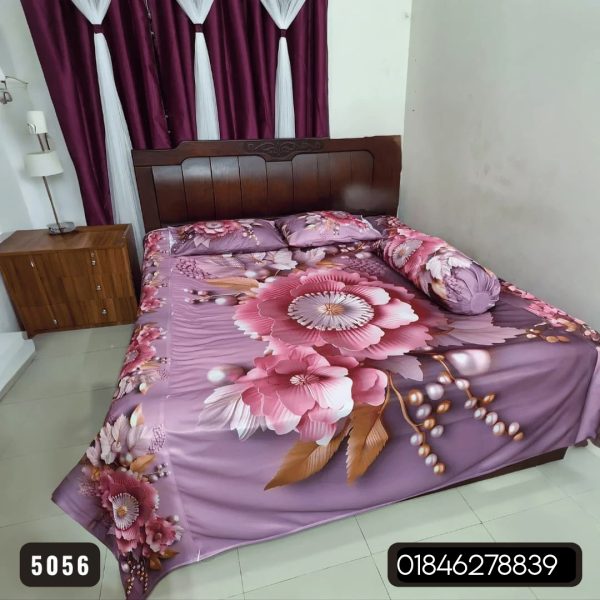 China Premium 3D Design Bed Sheet - 5056