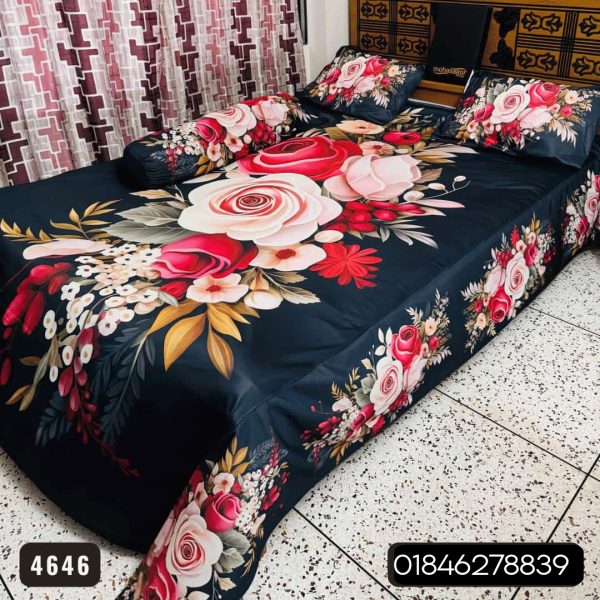 China Premium 3D Design Bed Sheet - 4646