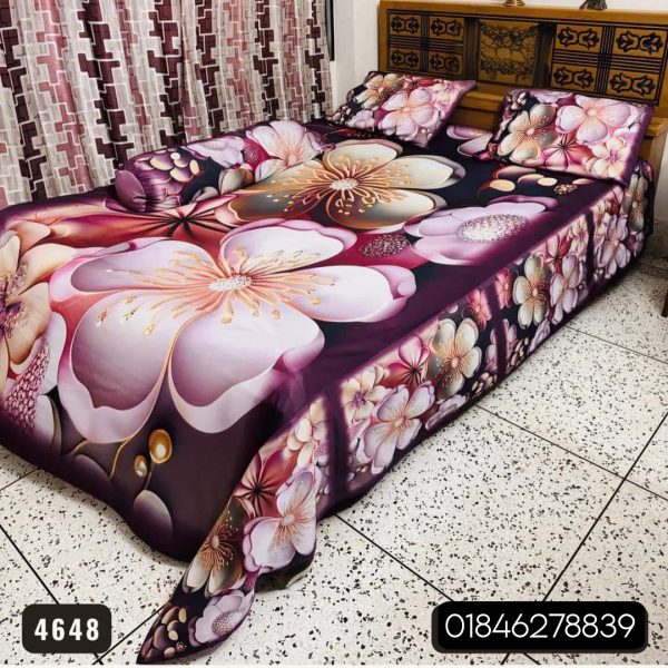 China Premium 3D Design Bed Sheet - 4648