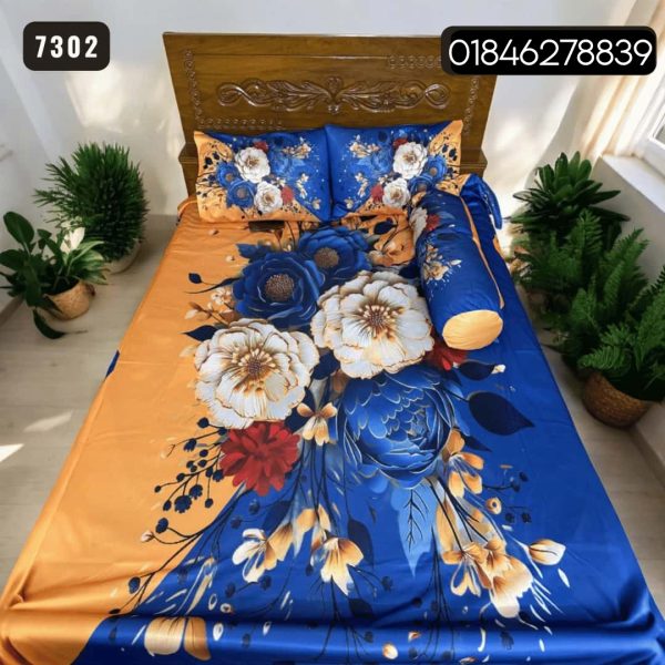 China Premium 3D Design Bed Sheet -7302