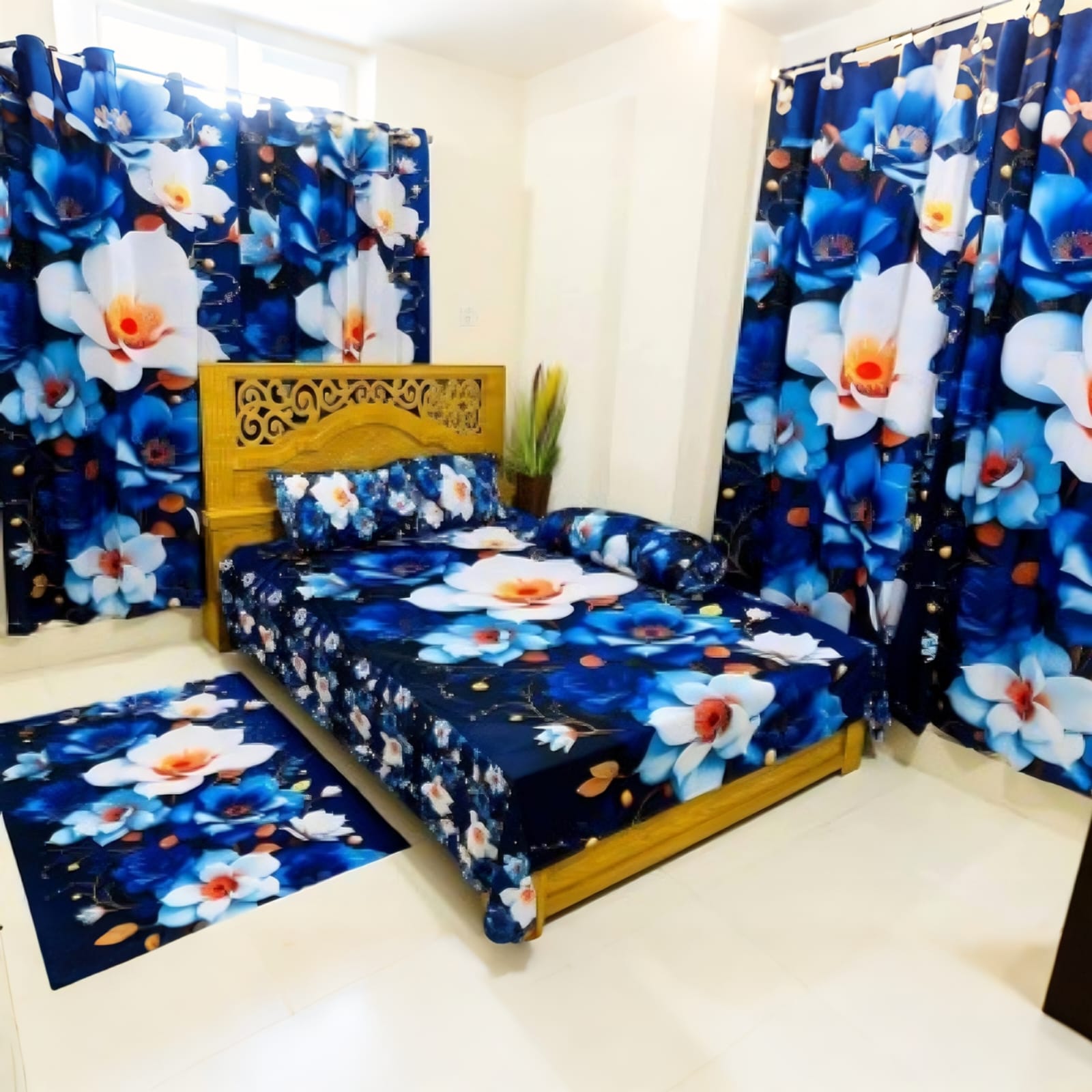 Water Proof China Premium 3D Design Bed Sheet King Size (7.8ft/6.8ft ) Code : 11404