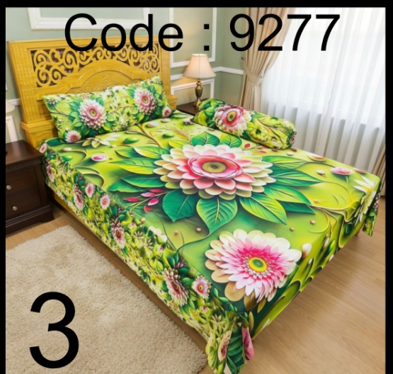 China Premium 3D Design Bed Sheet দাম:১৫৯০/- ডেলিভারি চার্জ ফ্রি🖤অর্ডার করতে ছবিতে ক্লিক করুন🖤code:9277