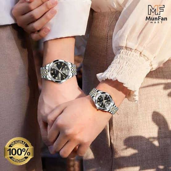 Olevs 9931 Couple Watches কালার কলে কনফার্ম করা হবে,, ডেলিবারি চার্জ ফ্রি🥰
